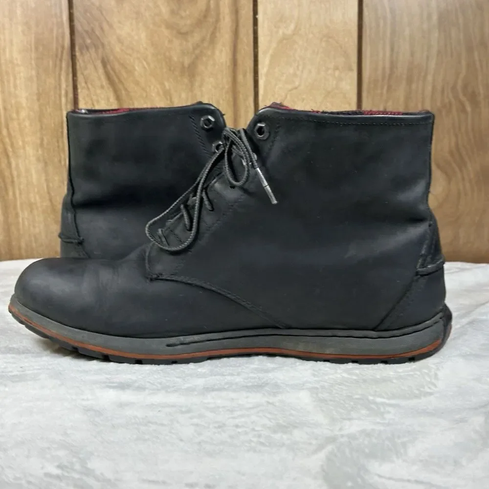 Columbia Davenport Six Waterproof Boots Men’s Size 11 Black Leather Chukka Boots